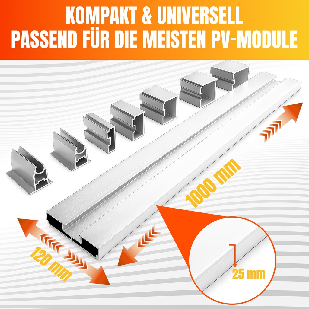PV-FLACHDACHSTÜTZE