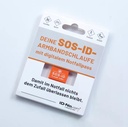 SOS-ID Armbandschlaufe. Innovativ und angenehm zu tragen. Rot