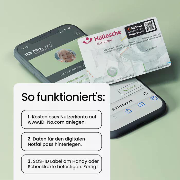 SOS-ID Klebelabel