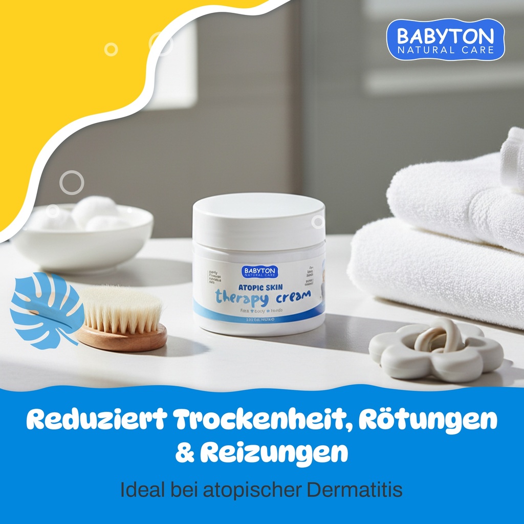 Babyton Atopic Skin Therapy Creme 100ml | Feuchtigkeit für Sensible Babyhaut