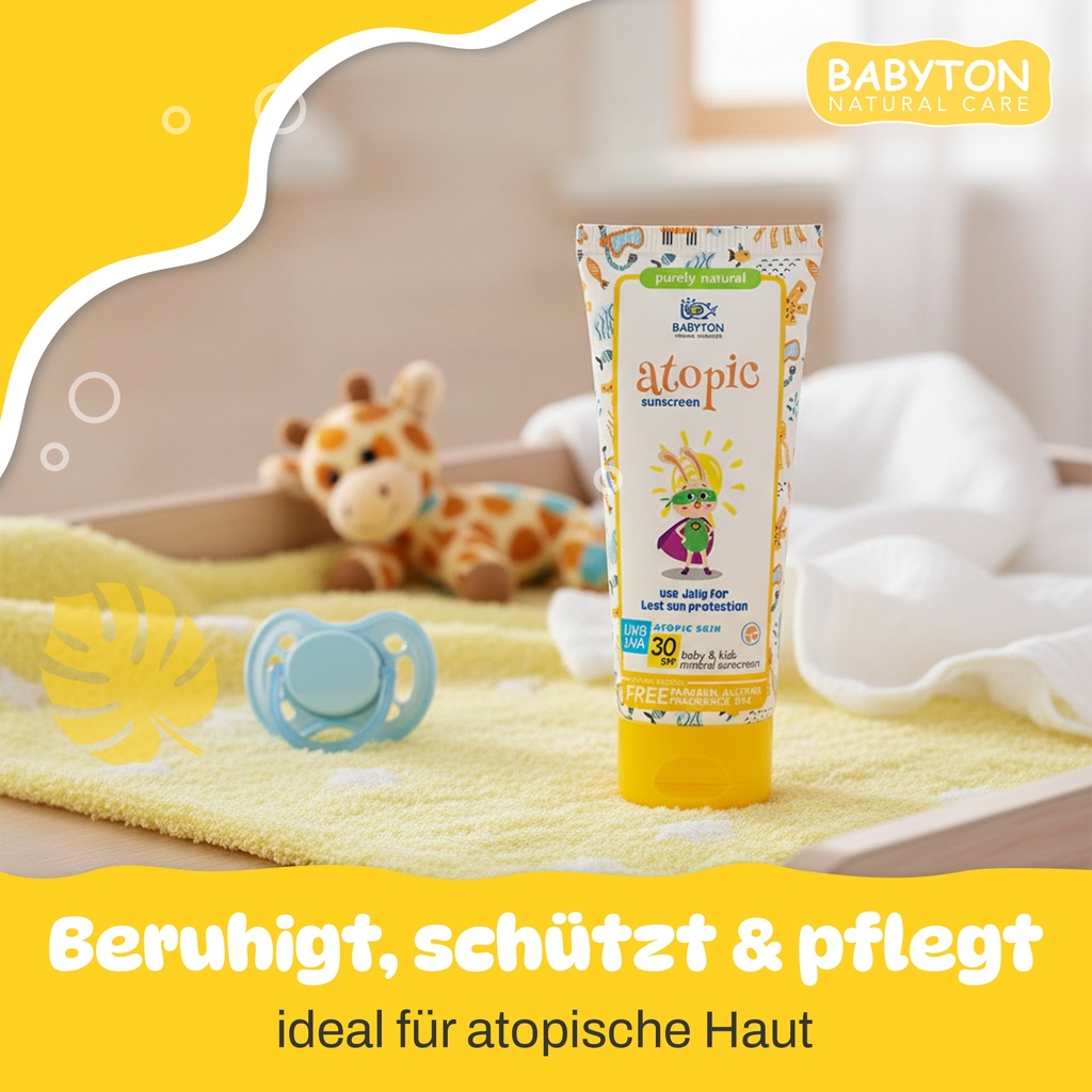 Babyton Mineral Sonnencreme SPF 30 für Babys & Kinder – Sensible Haut, Organisch
