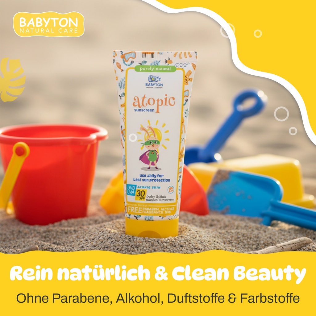 Babyton Mineral Sonnencreme SPF 30 für Babys & Kinder – Sensible Haut, Organisch