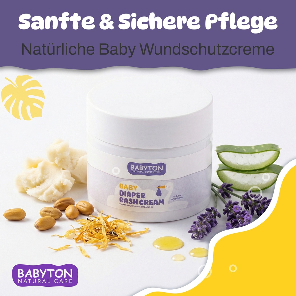 Babyton Baby Windelcreme 50ml | Natürlich, sanft & parabenfrei