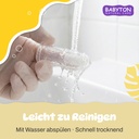 Babyton Silikon Fingerzahnbürste für Babys, Doppelseitig, BPA-frei, Weich