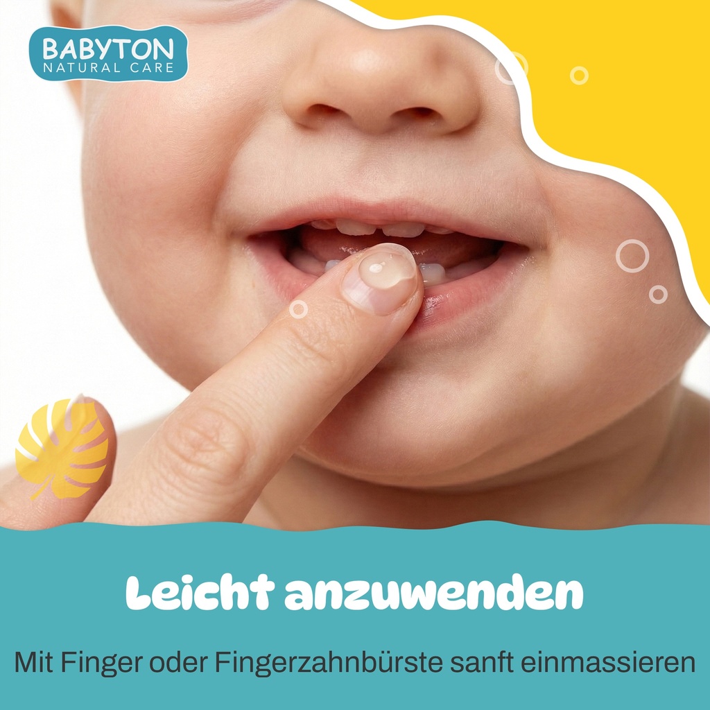 Babyton Baby Zahn-Gel 15g | Natürliche, Fluoridfreie & Sanfte Zahnpflege