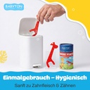 Babyton Magic Floss für Babys | 30 Stück sanfte Zahnseide Picks für empfindliches Zahnfleisch & Milchzähne, BPA-frei, PVC-frei, umweltfreundlich