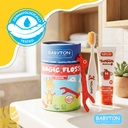 Babyton Magic Floss für Babys | 30 Stück sanfte Zahnseide Picks für empfindliches Zahnfleisch & Milchzähne, BPA-frei, PVC-frei, umweltfreundlich