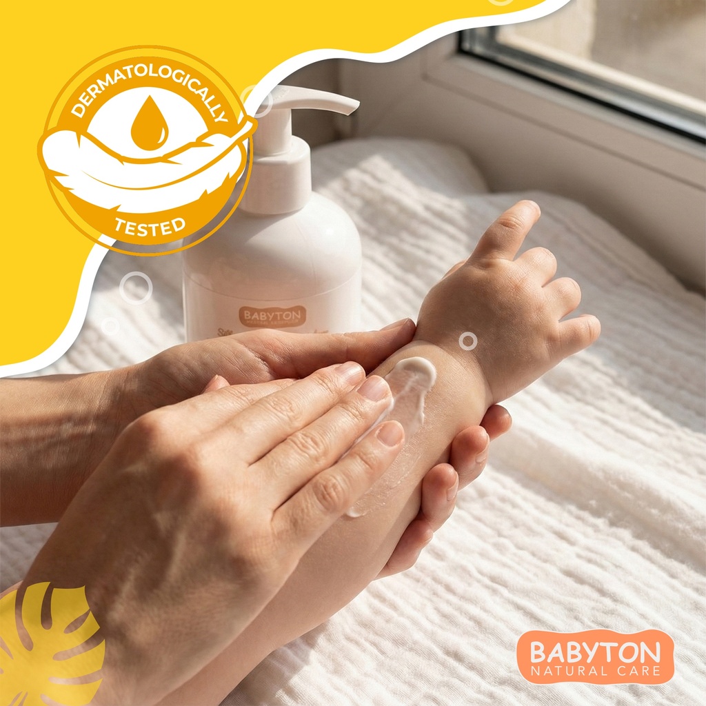 Babyton Baby & Kids Lotion 250ml | Vegan, Hypoallergen, Mit Aloe Vera & Sheabutter