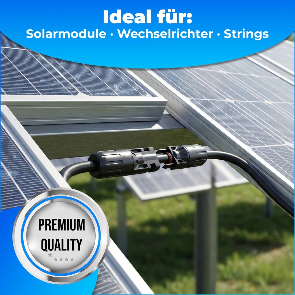 MC4 Doppelanschlusskabel Länge: 2,4 Meter