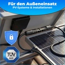 MC4 Doppelanschlusskabel Länge: 2,4 Meter