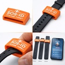 SOS-ID Armbandschlaufe. Innovativ und angenehm zu tragen.  Orange