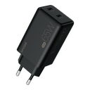 beclad. 65W Type C 2 Port Travel Adapter (C+C) BLACK BE-PT765CBG-GR