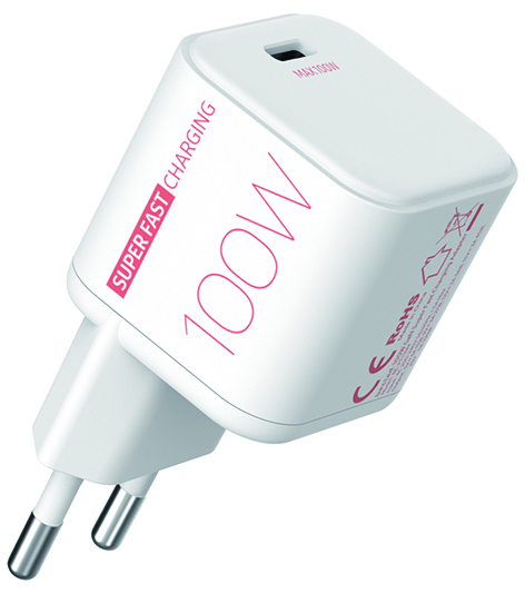 beclad. Mini 100W 1 Port Travel Adapter WHITE BT-PT110MWG-GR