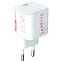 beclad. Mini 100W 1 Port Travel Adapter WHITE BT-PT110MWG-GR