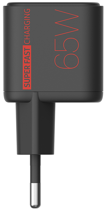 beclad. Mini 65W 1 Port Travel Adapter BLACK BT-PT165MBG-GR