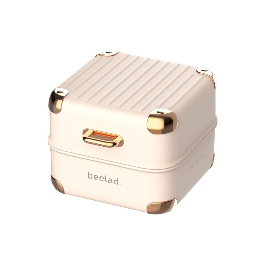 beclad. LP Player BT Speaker Beige BE-BS001V