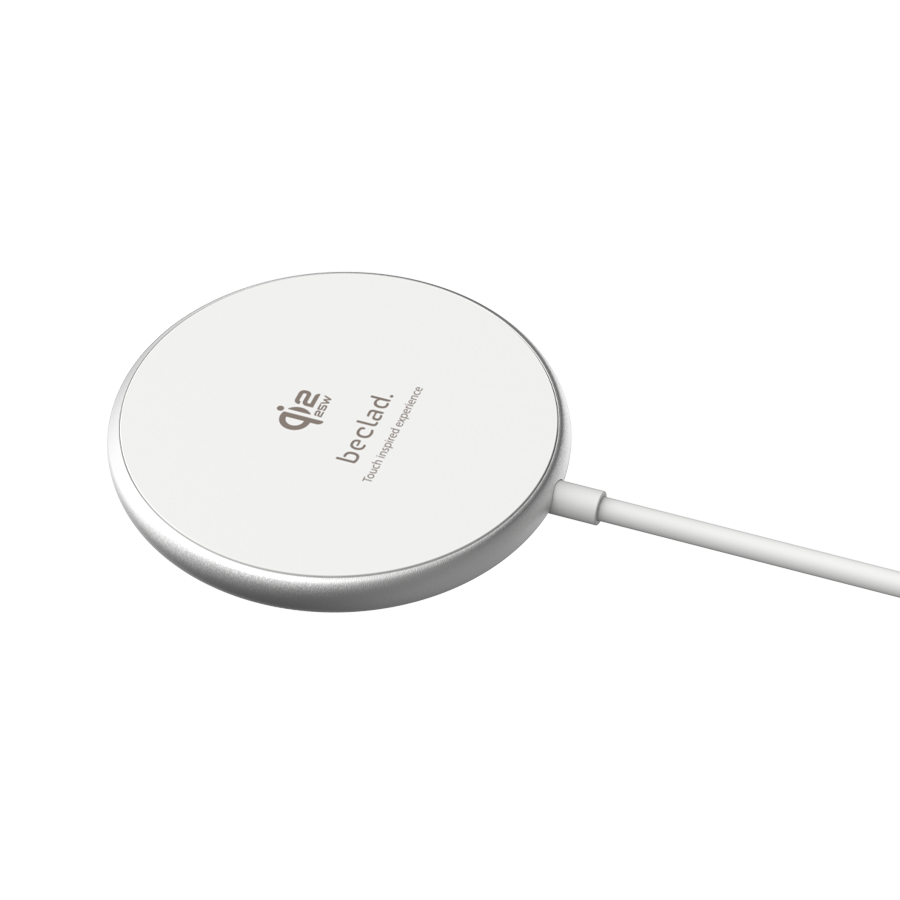 beclad. Wireless Charging Pad White BE-PP121 (Qi2.2)