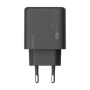 beclad. 45W USB C + USB A Ladegerät 2-Port Schnelladapter Schwarz
