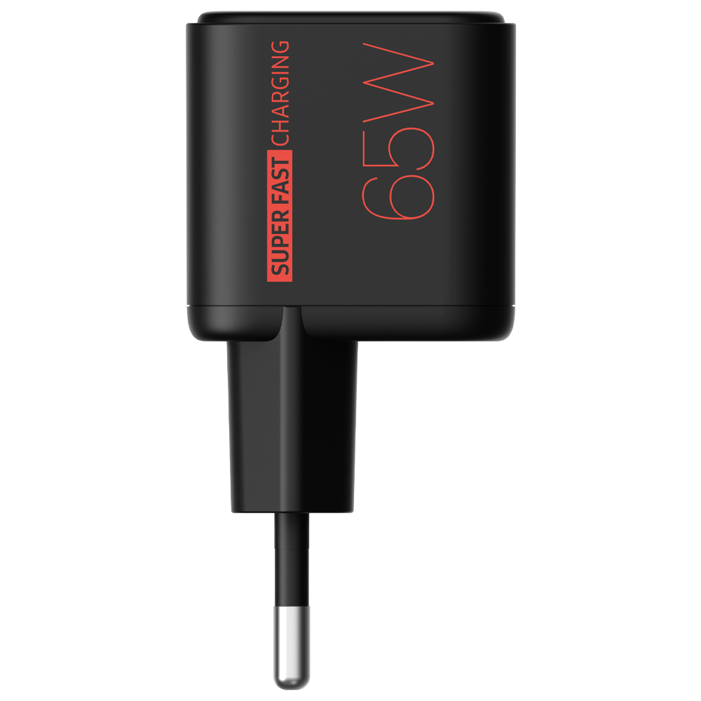 beclad. Mini 65W 1 Port Travel Adapter BLACK BT-PT165MBG-GR