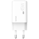 beclad. 45W 2 Port Travel Adapter (C+A Max 45W) WHITE BE-PT245WG-GR