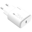 beclad. 25W Type C 1 port Travel Adapter WHITE BE-PT625WG-GR