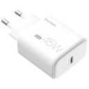 beclad. 45W Type C 1 port  Travel Adapter WHITE BE-PT646WG-GR