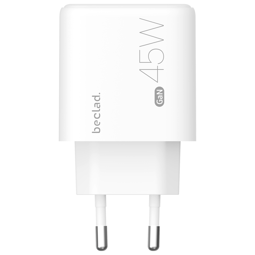 beclad. 45W Type C 1 port  Travel Adapter WHITE BE-PT646WG-GR