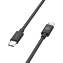beclad. 100W C to C TPE Charging Cable (1.2m) Black BE-PC110BG-GR