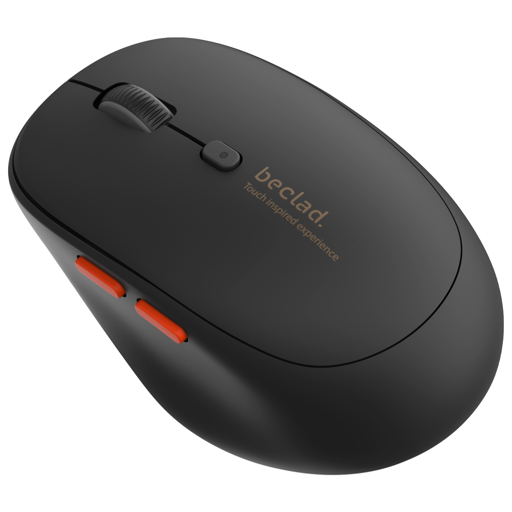 beclad. Multi-pairing Bluetooth Mouse(3 Bluetooth pairing) Black BE-NM001