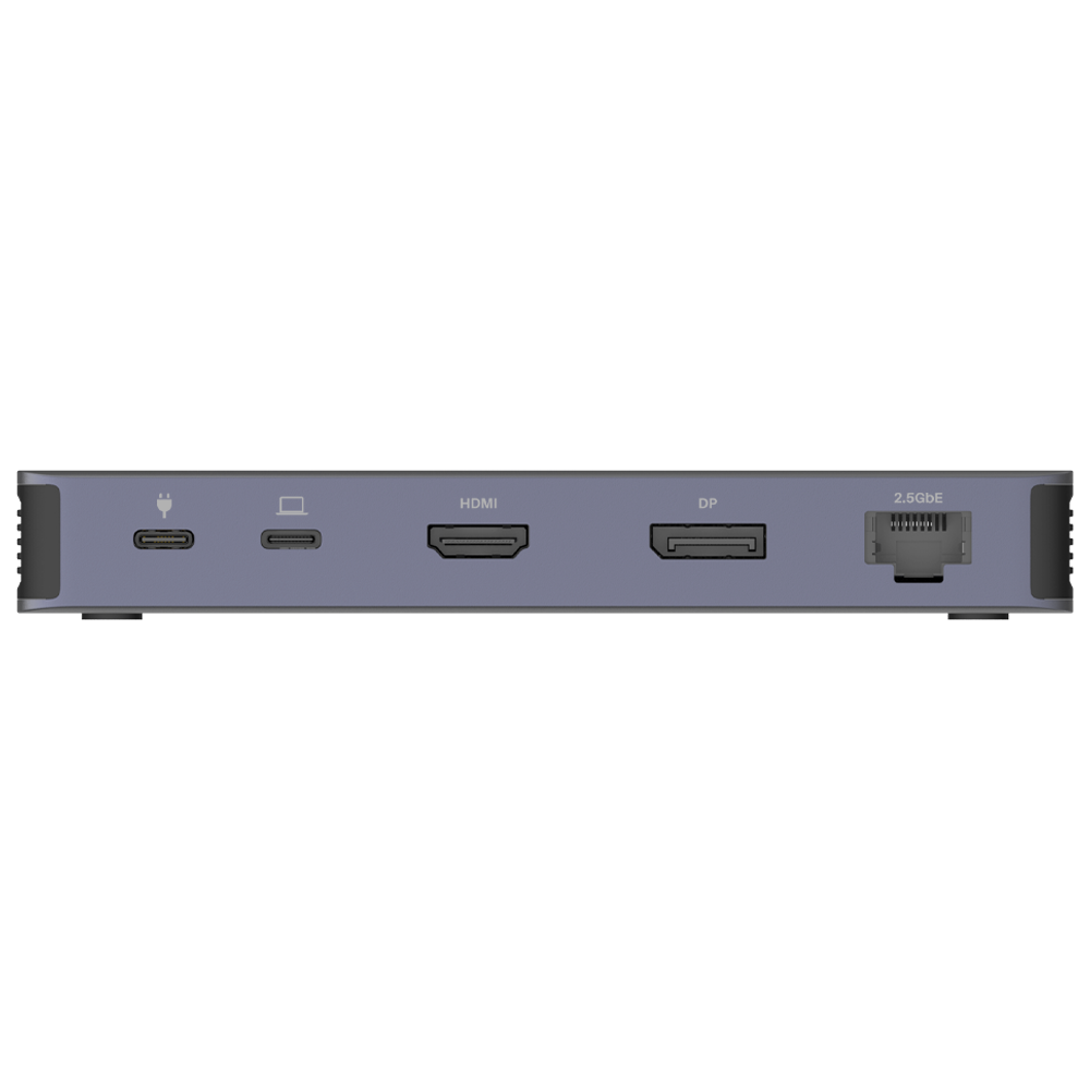 beclad. Double Display Docking Station Silver BE-ND001
