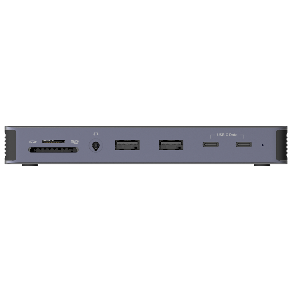 beclad. Double Display Docking Station Silver BE-ND001