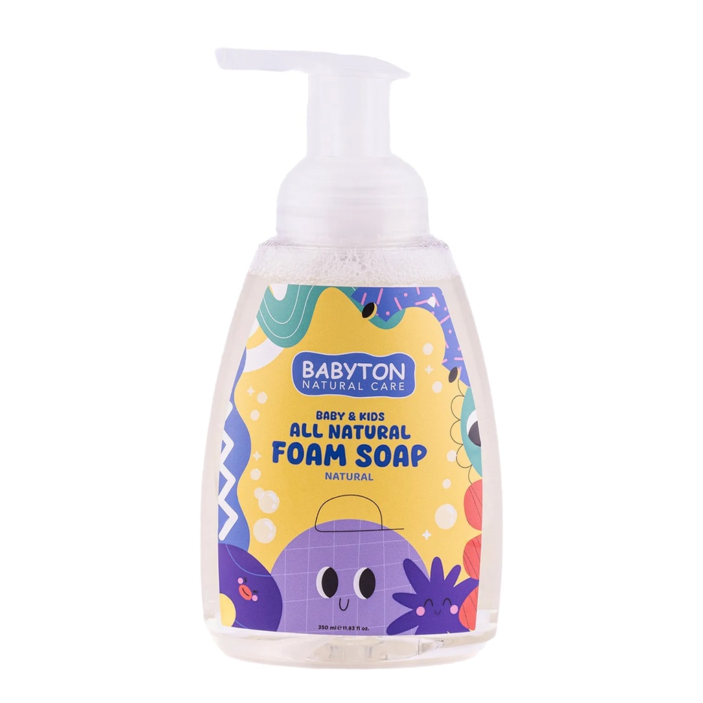 Babyton Natur-Schaumseife für Kinder 350 ml | Sanft, Vegan & Parabenfrei