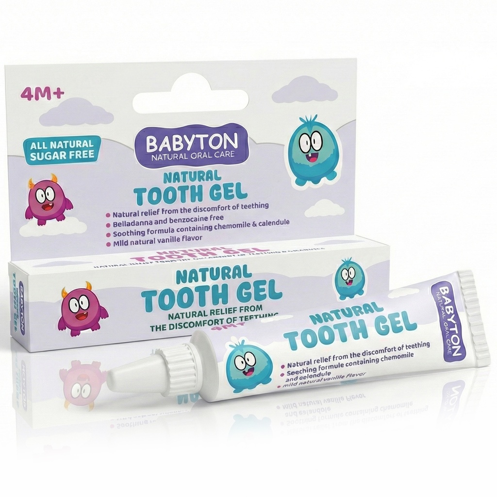 Babyton Baby Zahn-Gel 15g | Natürliche, Fluoridfreie & Sanfte Zahnpflege