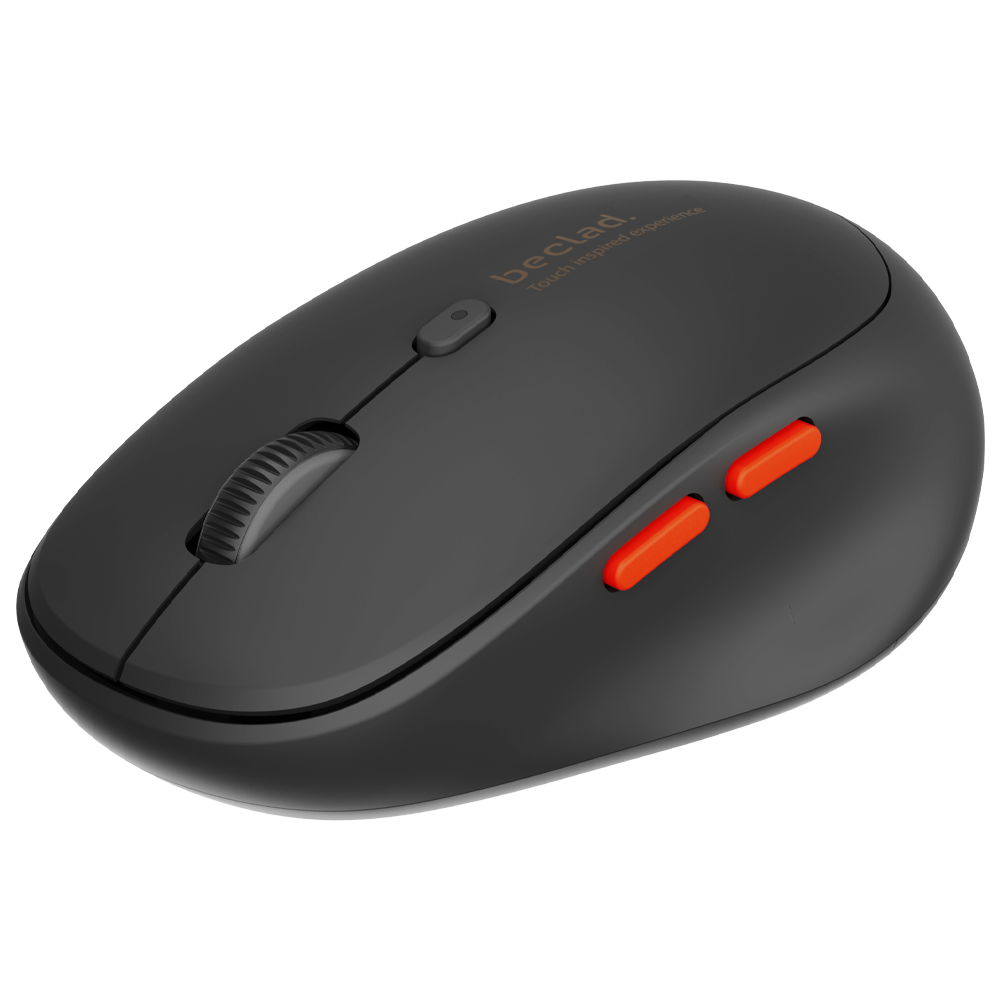 beclad. Multi-pairing Bluetooth Mouse(3 Bluetooth pairing) Black BE-NM001