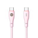 beclad. 60W C to C Silicone Charging Cable Pink BE-PC260PG-GR