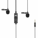 Boya BY-M1DM Dual  Omnidirektionales Lavaliermikrofon - Schwarz