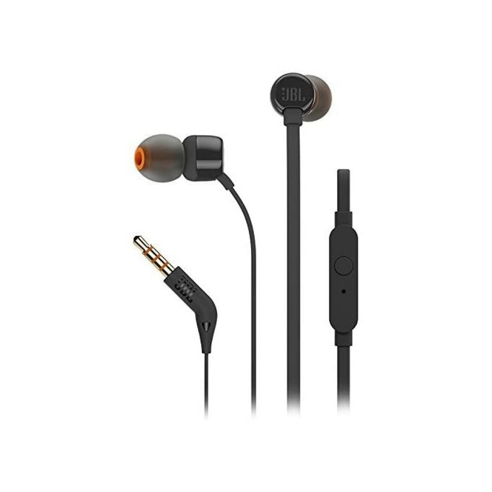 JBL T110 In Ear-Kopfhörer mit Mikrofon - Schwarz