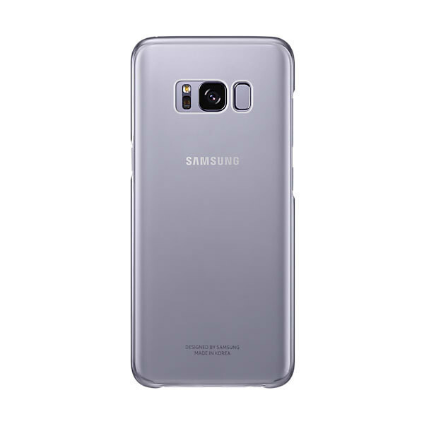 Samsung Clear Cover / Akkufachdeckel / Oberschale / Gehäuse für Galaxy S8+ EF-QG955 violett