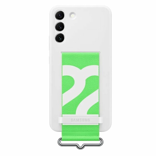 Samsung Silicone Cover with Strap Galaxy S22 Plus white EF-GS906TWEGWW