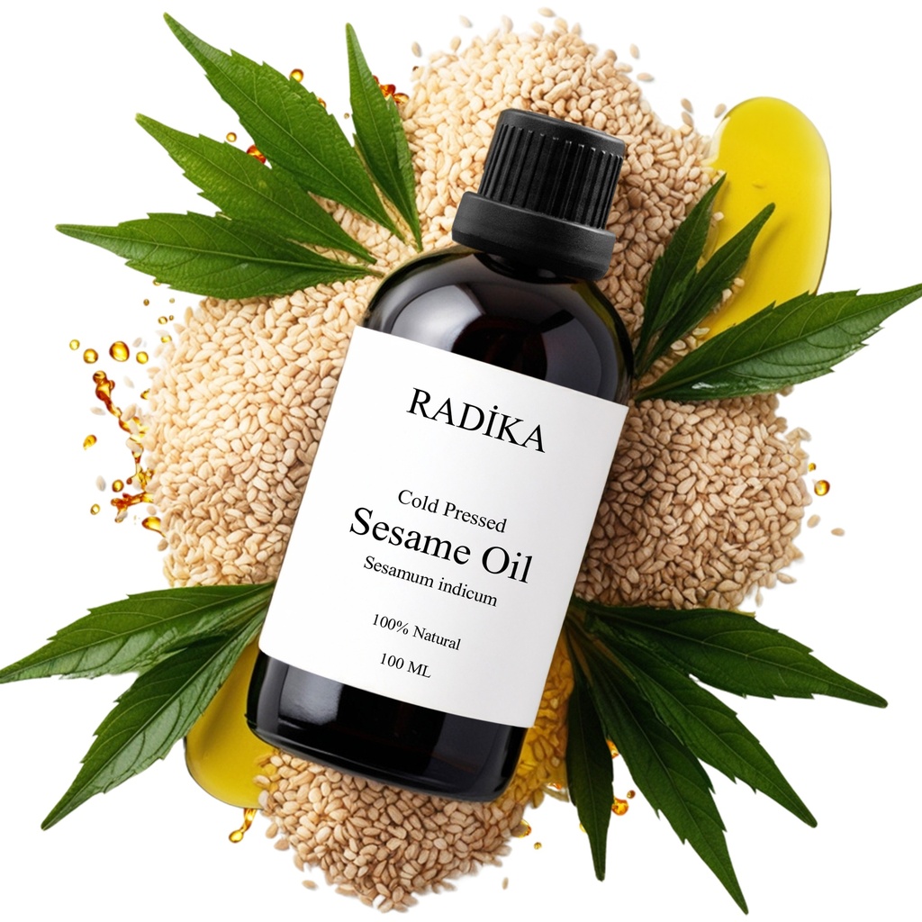 Kaltgepresstes Bio Sesamöl 100 ml – pure Pflege für Haut, Haar & Massage