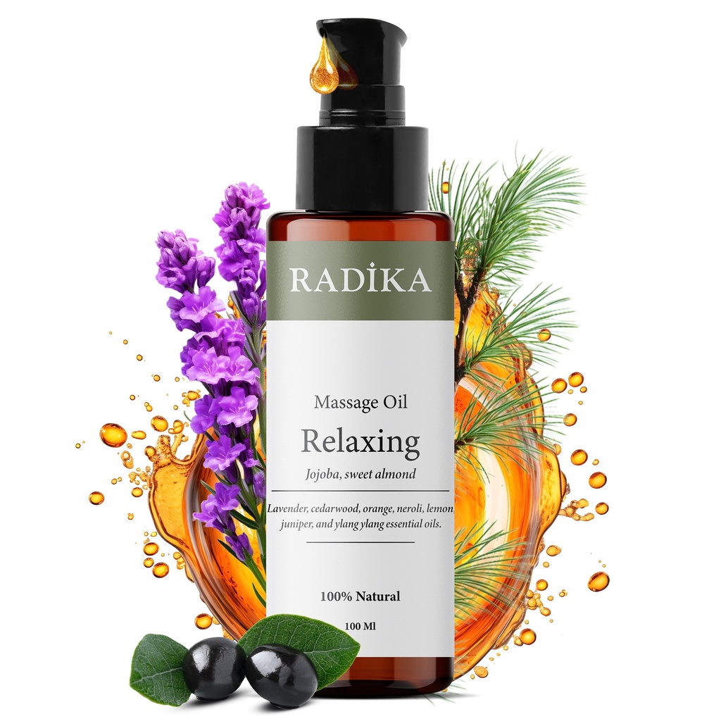 Massageöl, Entspannendes Massage-Öl, 100% Rein, BIO, natürlich, 100 ml