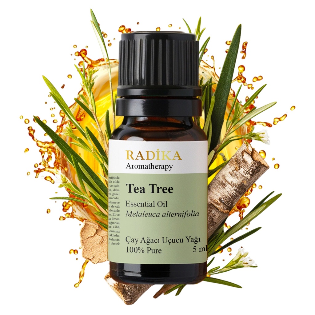 Teebaumöl, ätherisches Öl, 100% Rein, BIO, natürlich, 10 ml