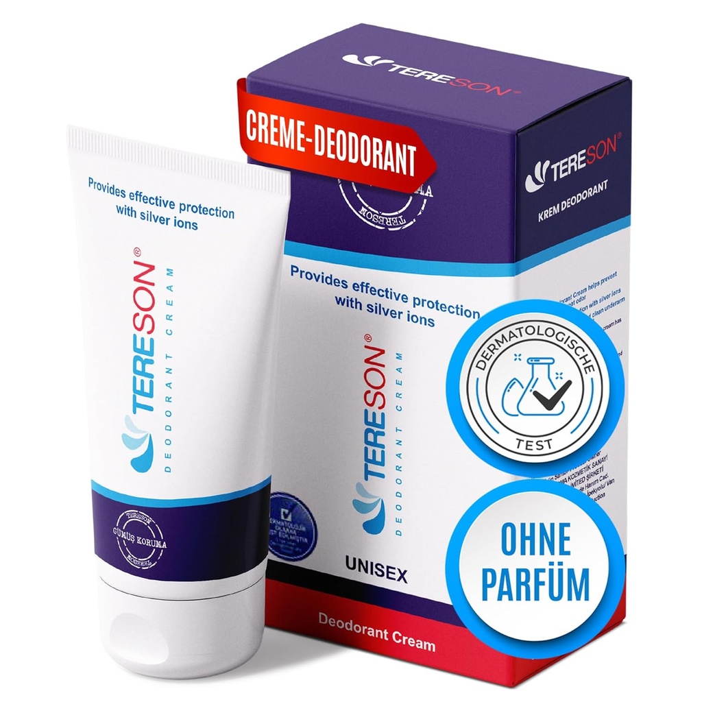 Tereson® Deo Creme | 40 ml | parfümfrei | Schutz für die Achseln