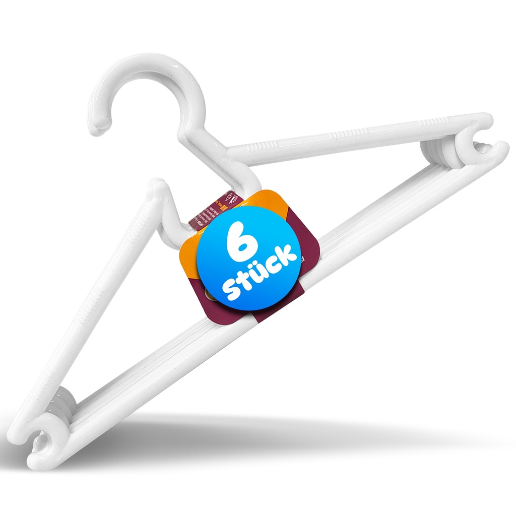 Kleiderbügel 6 Stück | Kleiderbügel Kunststoff | für kinder | 0,6×27,2×14 cm