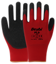 Beybi | 12 Paar Arbeitshandschuhe – Polyester, Latex-beschichtet, rutschfest