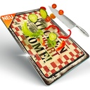 Decovetro Schneidebrett Glas |40x30cm | Glass Cutting Board | Leicht zu reinigen