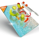 Decovetro Schneidebrett Glas |40x30cm | Glass Cutting Board | Leicht zu reinigen