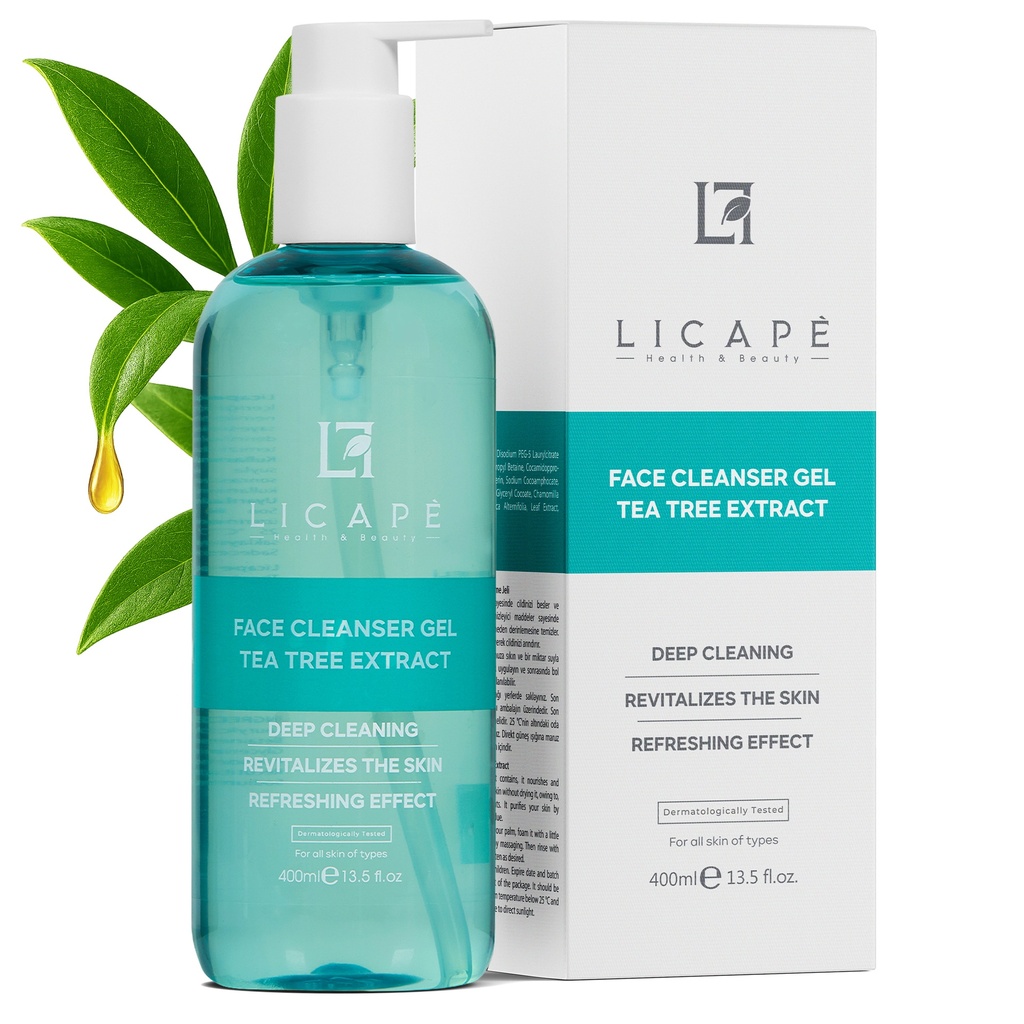 Licape® Reinigungsgel Gesicht | 400 ml | Abschminken & Gesichtsreinigung