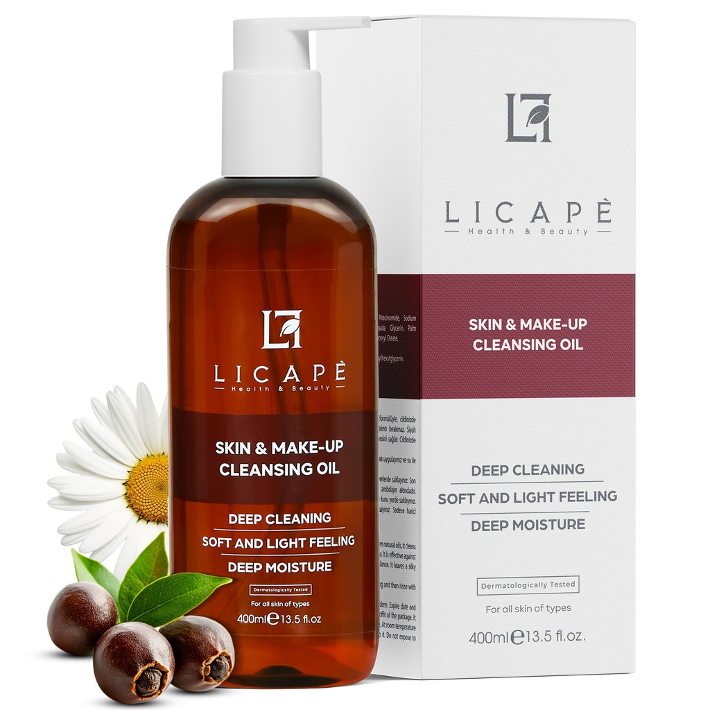 Licape® Reinigungsöl Gesicht | 400 ml | Abschminken & Gesichtsreinigung