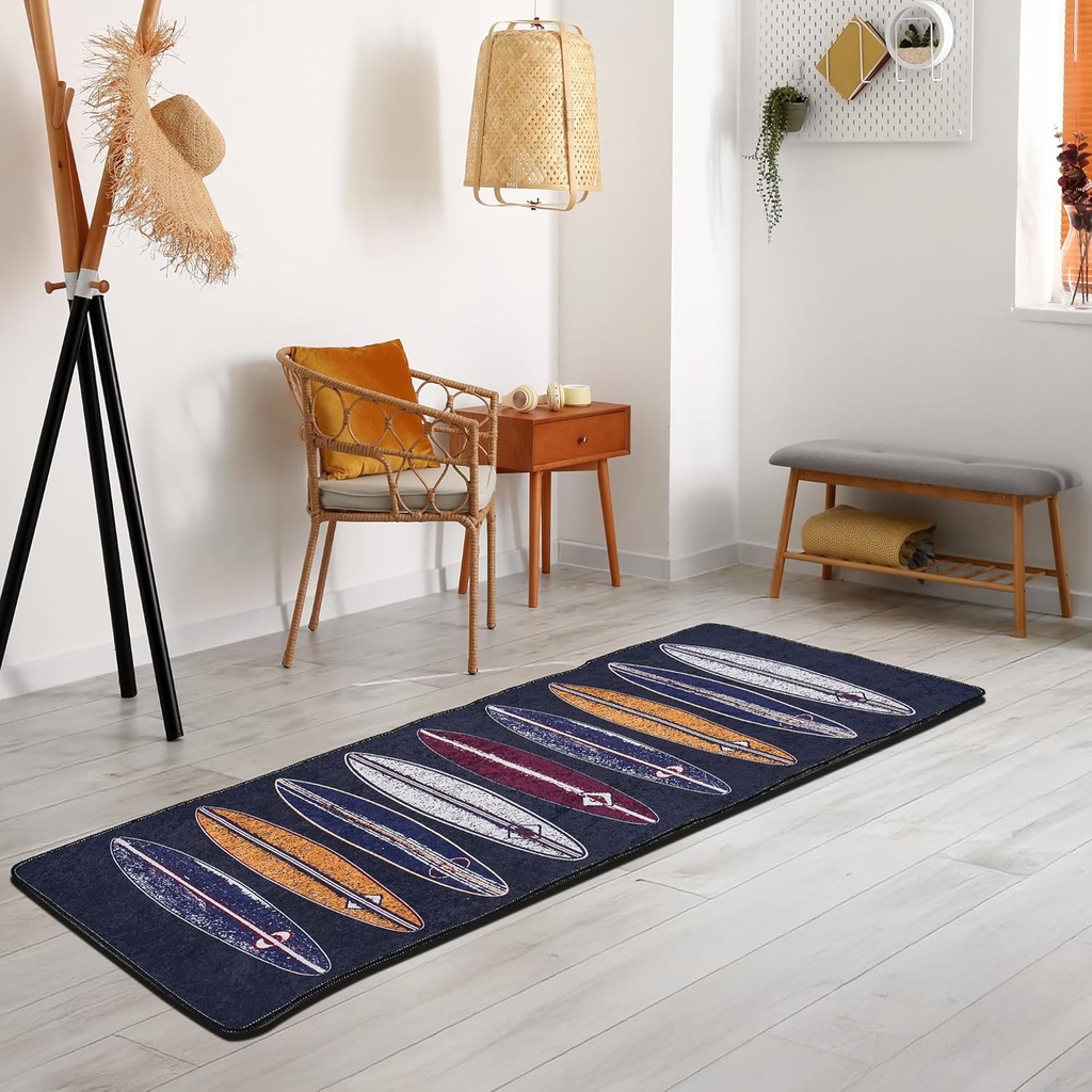 miqna Küchenteppich, rutschfeste Küchenläufer, Waschbarer Küchen Teppich